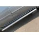 Пороги труба 76 мм вариант 1 для Mitsubishi L200 2014-2015 артикул MLT-0020381
