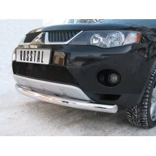 Защита переднего бампера 76 мм для Mitsubishi Outlander 2006-2009