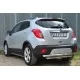 Защита заднего бампера двойная 57-57 мм для Opel Mokka 2012-2019 артикул OMZ-001358