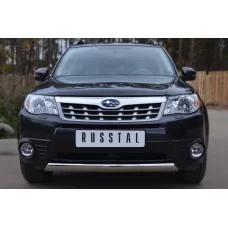 Защита передняя овальная 75x42 мм для Subaru Forester SH 2008-2013