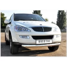 Защита переднего бампера 57 мм для Ssangyong Kyron 2007-2015