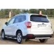 Пороги труба с накладками 76 мм вариант 1 для Subaru Forester SJ 2013-2016 артикул SUFT-0016001