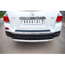 Защита заднего бампера 76 мм для Toyota Highlander 2010-2014