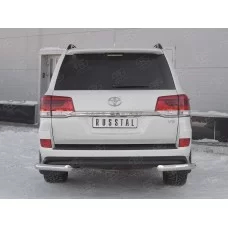 Защита задняя уголки 76 мм секции для Toyota Land Cruiser 200 Excalibur 2017-2021