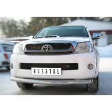Защита переднего бампера 76 мм для Toyota Hilux 2008-2015