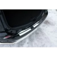 Накладка на задний бампер зеркальный лист для Toyota RAV4 2015-2019