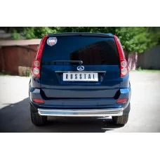 Защита заднего бампера двойная 76-42 мм для Great Wall Hover H5 2011-2015