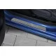 Накладки на пороги Russtal зеркальные для Hyundai Solaris 2017-2024 артикул HYSOL17-01