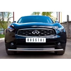 Защита передняя двойная 57-42 мм Дизель для Infiniti FX37/QX70 2009-2017