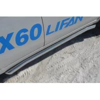 Пороги труба 57 мм вариант 1 для Lifan X-60 2011-2018