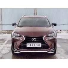 Защита переднего бампера волна 42 мм для Lexus NX-200 2014-2017