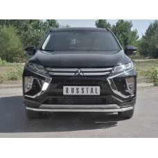 Защита переднего бампера 42 мм секции для Mitsubishi Eclipse Cross 2018-2024