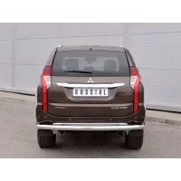 Защита заднего бампера 76 мм для Mitsubishi Pajero Sport 2016-2020