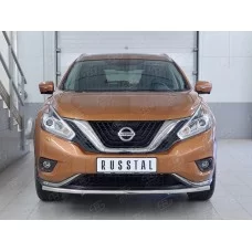 Защита переднего бампера 42 мм для Nissan Murano 2016-2024