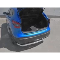 Накладка на задний бампер зеркальный лист для Nissan Qashqai 2019-2024