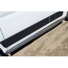 Пороги труба 57 мм вариант 3 для Peugeot Boxer 2006-2024