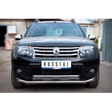 Защита переднего бампера 57 мм для Renault Duster 2011-2015