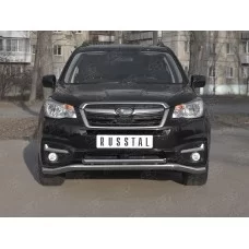 Защита передняя двойная 57-42 мм для Subaru Forester 2016-2018