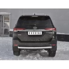 Защита заднего бампера 76 мм для Toyota Fortuner 2017-2020