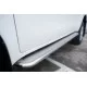 Пороги с площадкой нержавеющий лист 42 мм для Toyota Hilux 2015-2020 артикул THL-0021493
