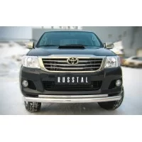 Защита передняя двойная 76-42 мм для Toyota Hilux 2008-2015