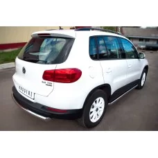 Пороги труба 57 мм вариант 1 для Volkswagen Tiguan 2011-2016