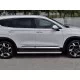 Пороги с площадкой нержавеющий лист 42 мм для Hyundai Santa Fe 2021-2024 артикул HSFL-0036013