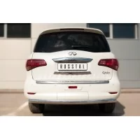 Защита заднего бампера 76 мм для Infiniti QX80 2014-2018
