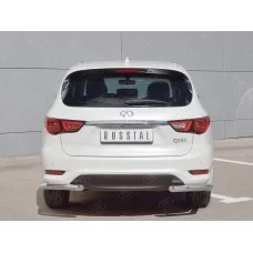 Защита задняя уголки 57 мм для Infiniti QX60 2016-2020