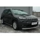 Защита переднего бампера 57 мм для Jeep Cherokee 2014-2018 артикул JCZ-001982
