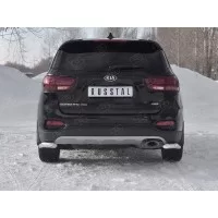 Защита задняя уголки 57 мм для Kia Sorento Prime 2018-2020
