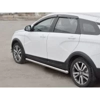Пороги труба 57 мм вариант 1 для Lada Vesta Cross 2017-2024