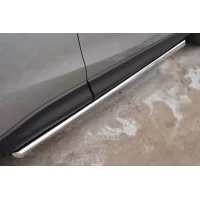 Защита штатных порогов 57 мм вариант 1 для Mazda CX-5 2011-2015