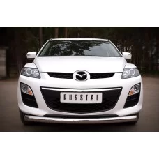 Защита переднего бампера 76 мм для Mazda CX-7 2010-2013