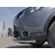 Защита передняя двойная 42-42 мм для Nissan Qashqai (СПБ) 2015-2019 артикул NQAZ-002306