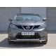 Защита передняя двойная 42-42 мм для Nissan Qashqai (СПБ) 2015-2019 артикул NQAZ-002306