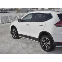 Пороги труба 57 мм для Nissan X-Trail T32 2019-2024