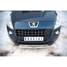 Накладка на передний бампер 42 мм для Peugeot 3008 2009-2014