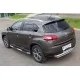 Защита заднего бампера двойная 76-42 мм для Peugeot 4008 2013-2017 артикул P48Z-000542