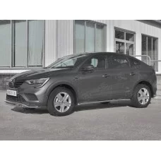 Пороги труба 42 мм вариант 1 для Renault Arkana 2019-2024