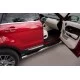Пороги труба 76 мм с накладками вариант 3 для Land Rover Evoque 2011-2018 артикул REPT-0008053