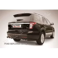Уголки 76 мм чёрные для Ford Explorer 2011-2015