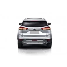 Защита заднего бампера 57 мм короткая для Geely Atlas 2018-2022