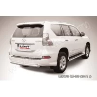 Защита заднего бампера 76 мм радиусная для Lexus GX460 2014-2019