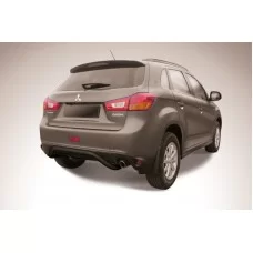 Защита заднего бампера 57 мм скоба чёрная для Mitsubishi ASX 2013-2016