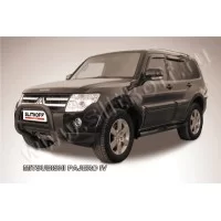 Кенгурятник 76 мм низкий чёрный для Mitsubishi Pajero 4 2006-2024