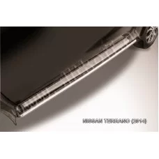 Пороги труба 42 мм для Nissan Terrano 2014-2024