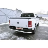 Защита заднего бампера 76 мм серебристая для Volkswagen Amarok 2016-2024