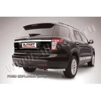 Уголки 76 мм серебристые для Ford Explorer 2011-2015