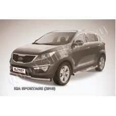 Защита передняя двойная 76-57 мм для Kia Sportage 2010-2015